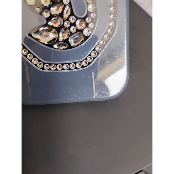 Swarovski Signum For iPhone 14 Pro Max. Iconic Swan Logo, silver-shade Crystals - Picture 8 of 8